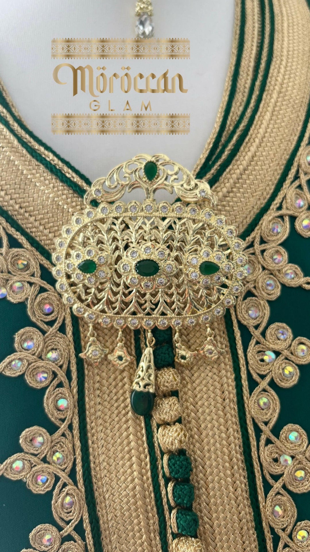 Gold colour traditional beldi brooch