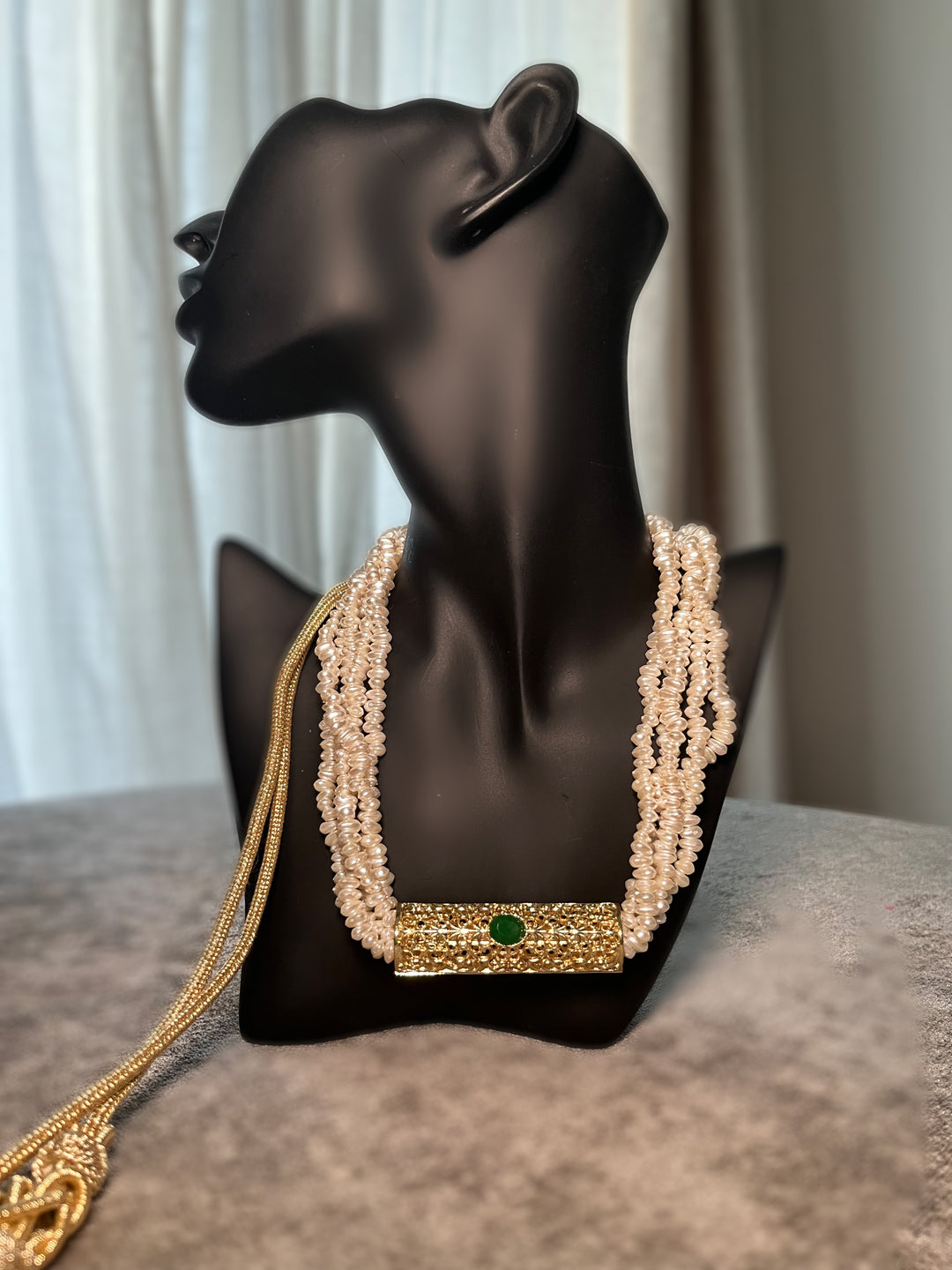 Large beldi pearl necklace