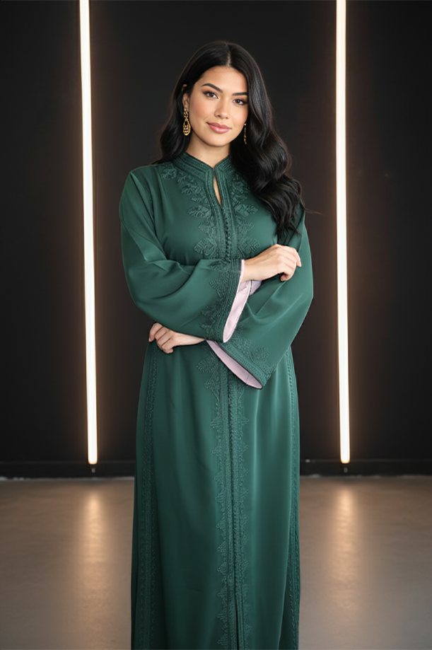 Caftan Yara - Dark Green