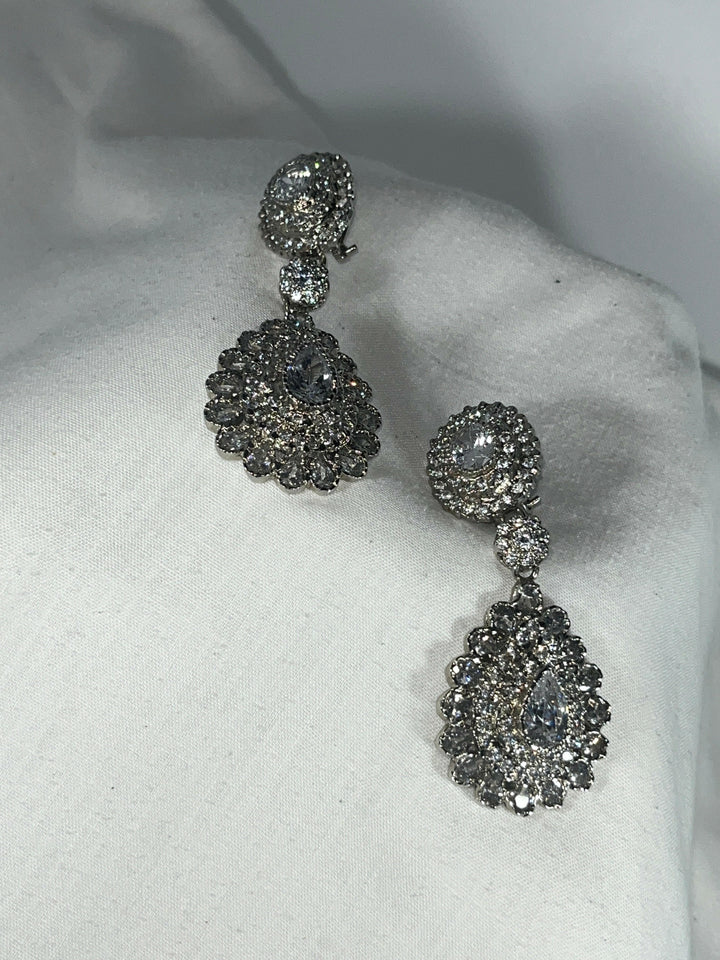 diamante large Moroccan earrings set ziyana 