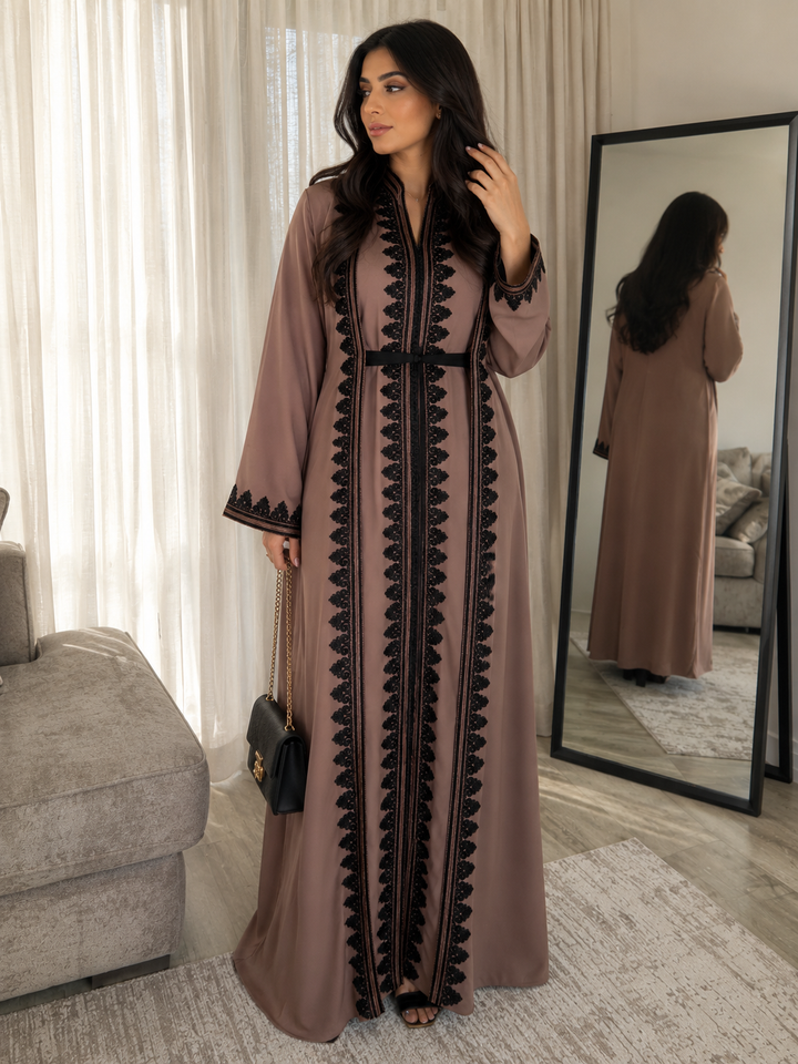 Caftan Maseera - Mocha Brown