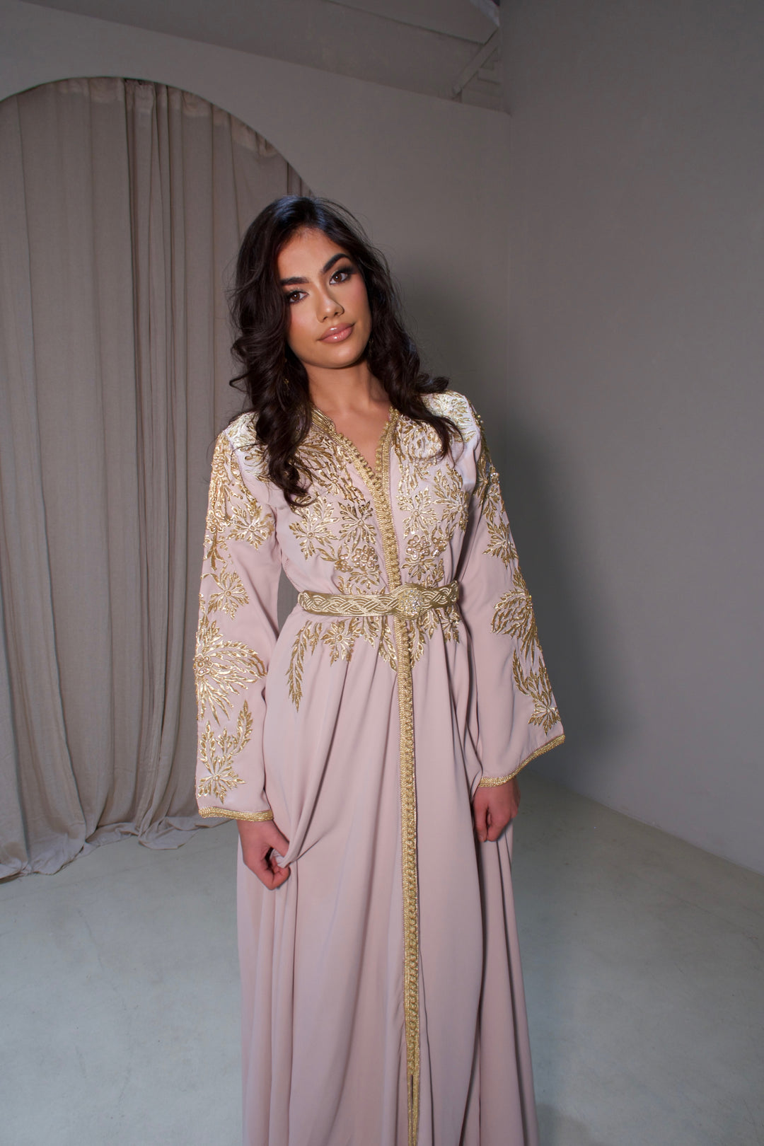 Caftan dress Moroccan takshita lebsa