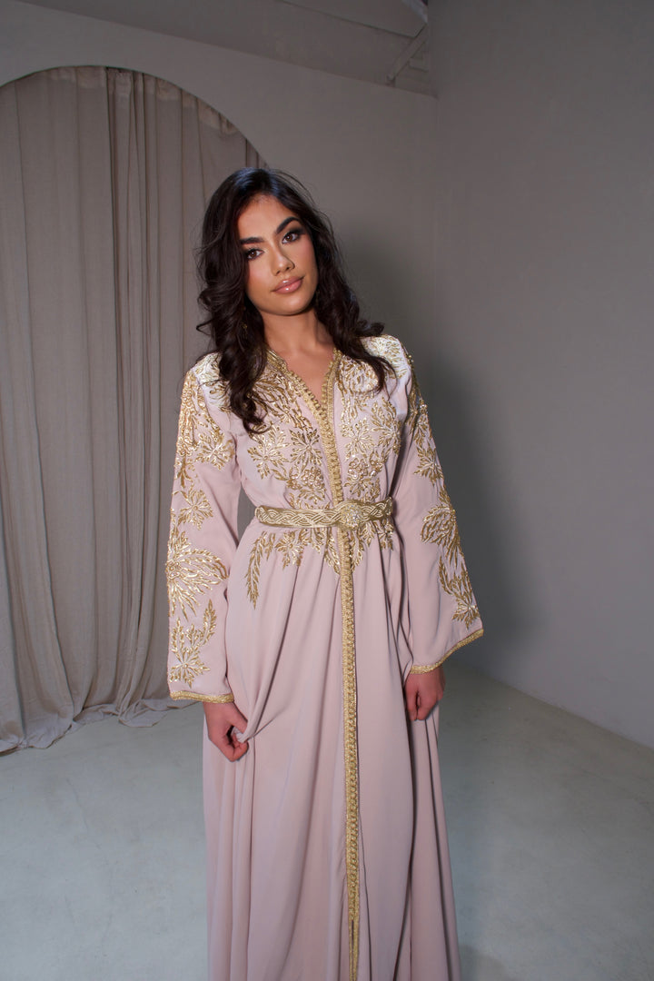 Caftan dress Moroccan takshita lebsa