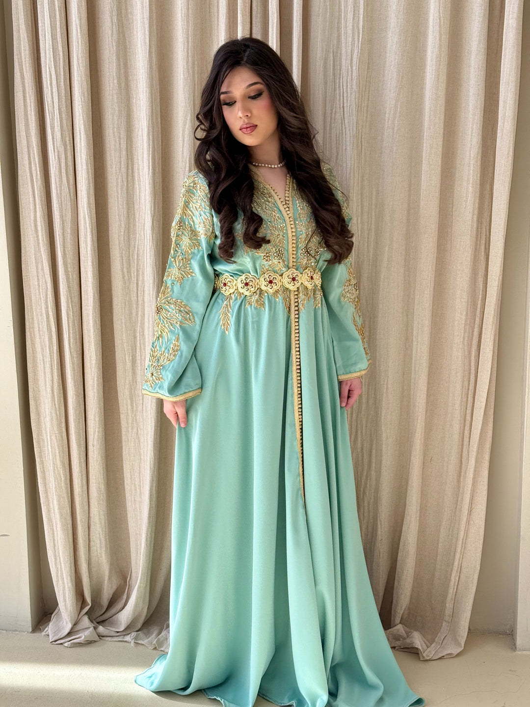 Caftan Hadil - Sea Blue