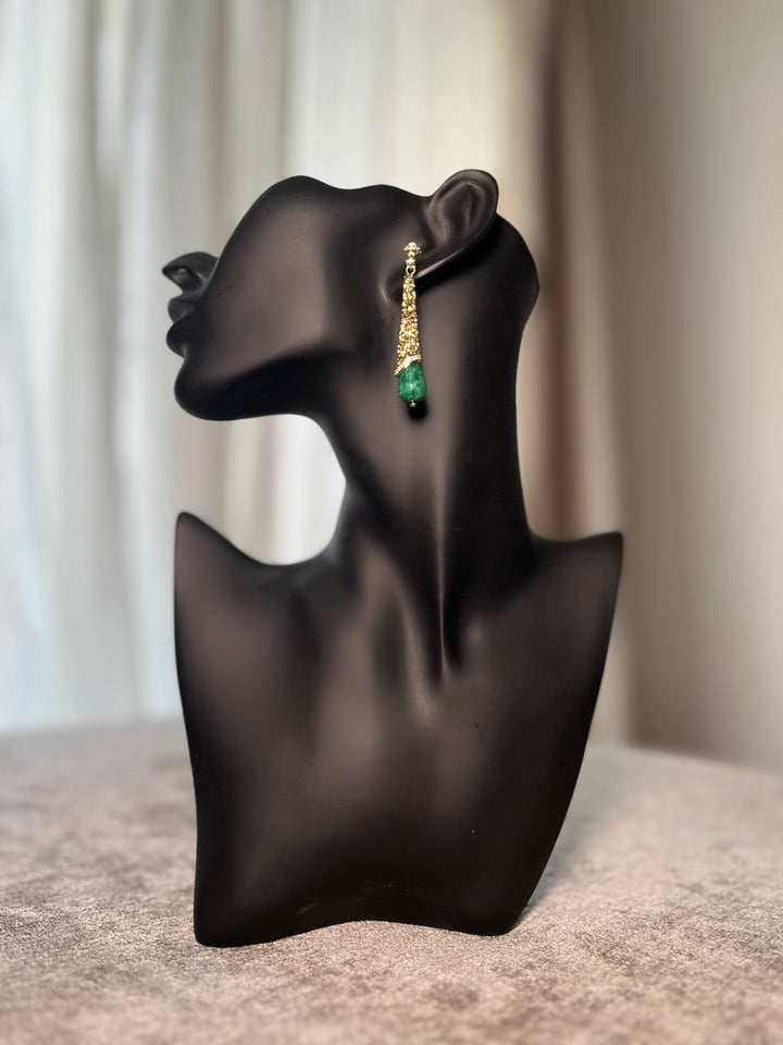 Intricate Beldi drop earrings