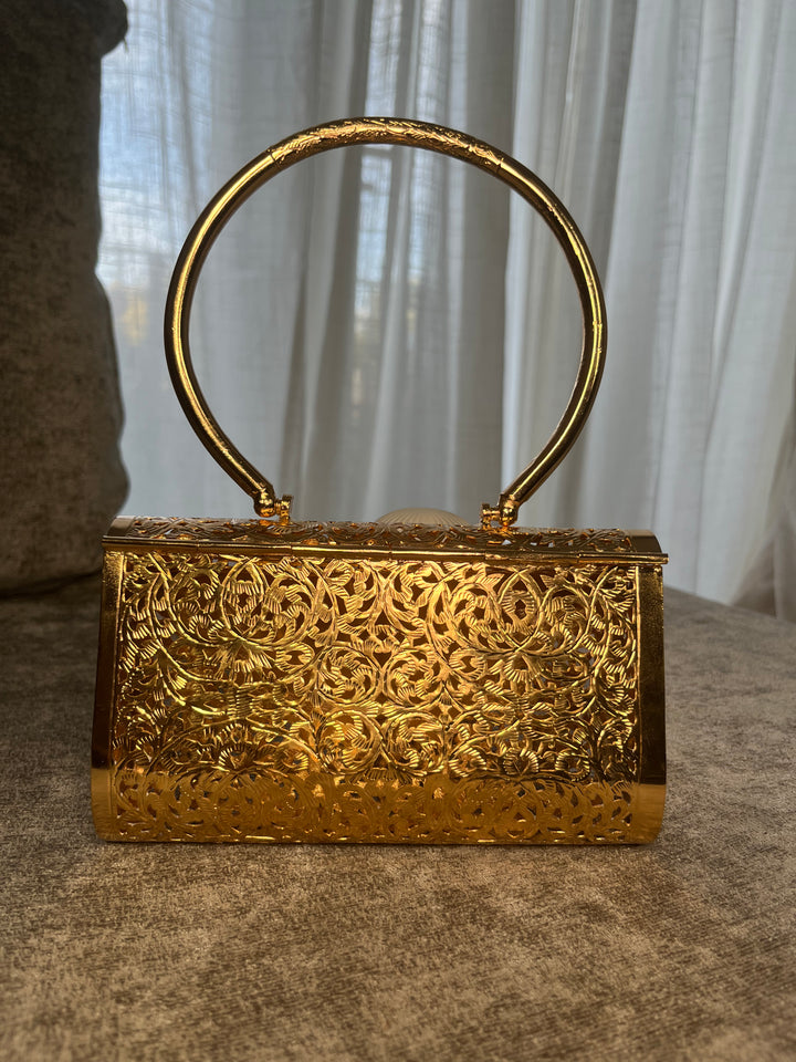 Sac Beldi Moroccan traditional metal Clutch